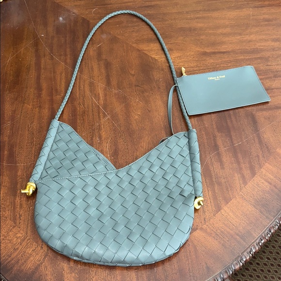 Tiffany & Fred Paris Handbags - NWT Tiffany & Fred Paris Woven Leather Hobo Shoulder Bag